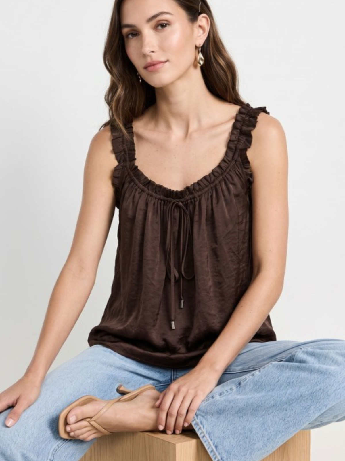 Ruffle Babydoll tank