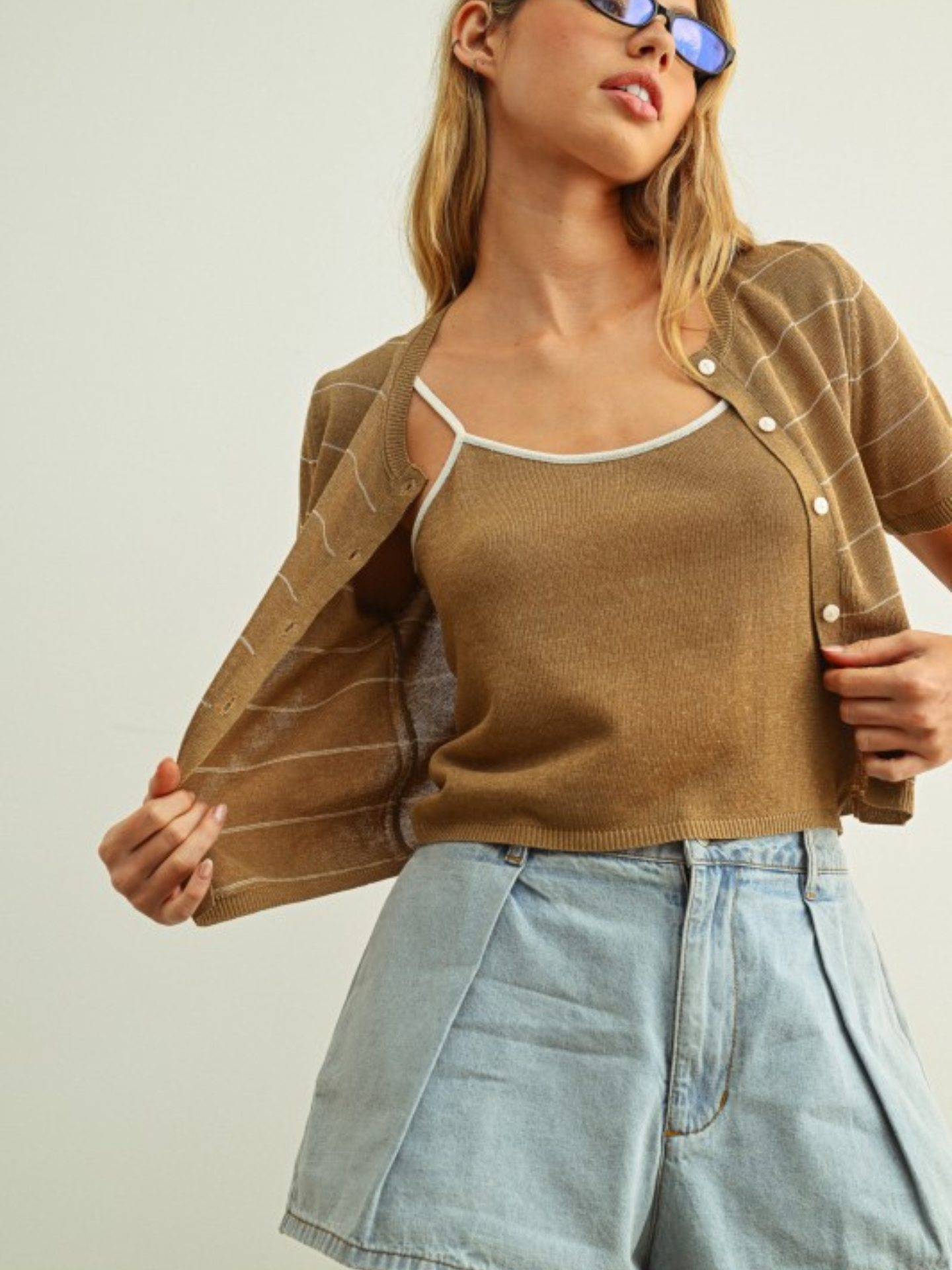 Sofia Linen Cardi and Tank