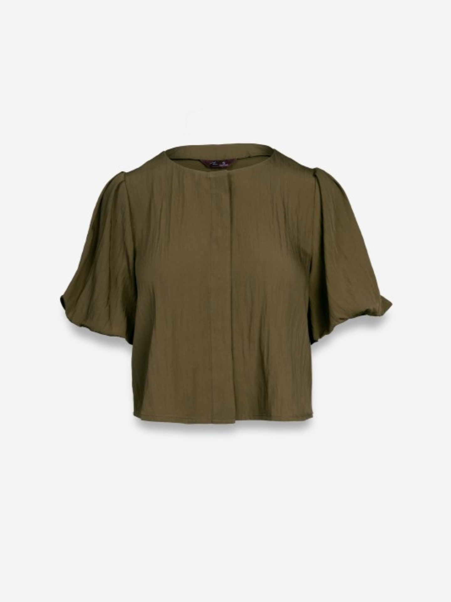 Puff Sleeve Button Up