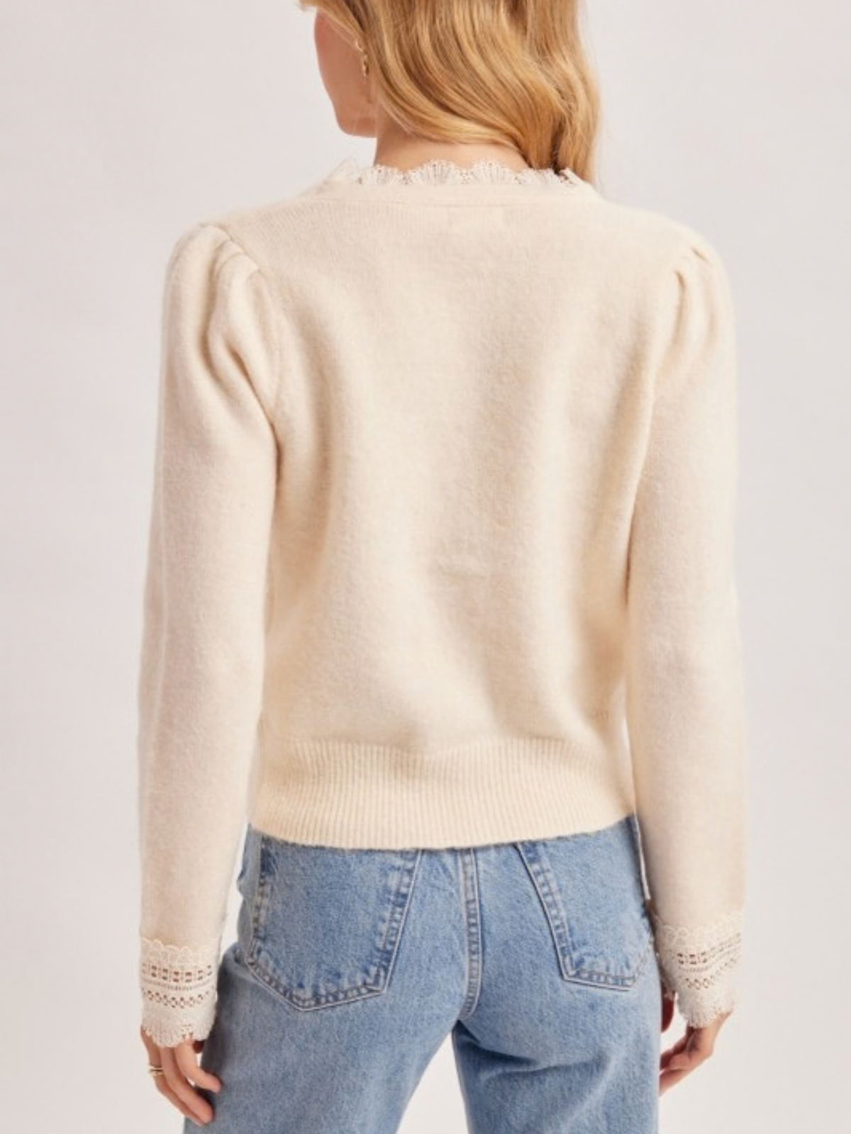 Lace Trim Cardigan