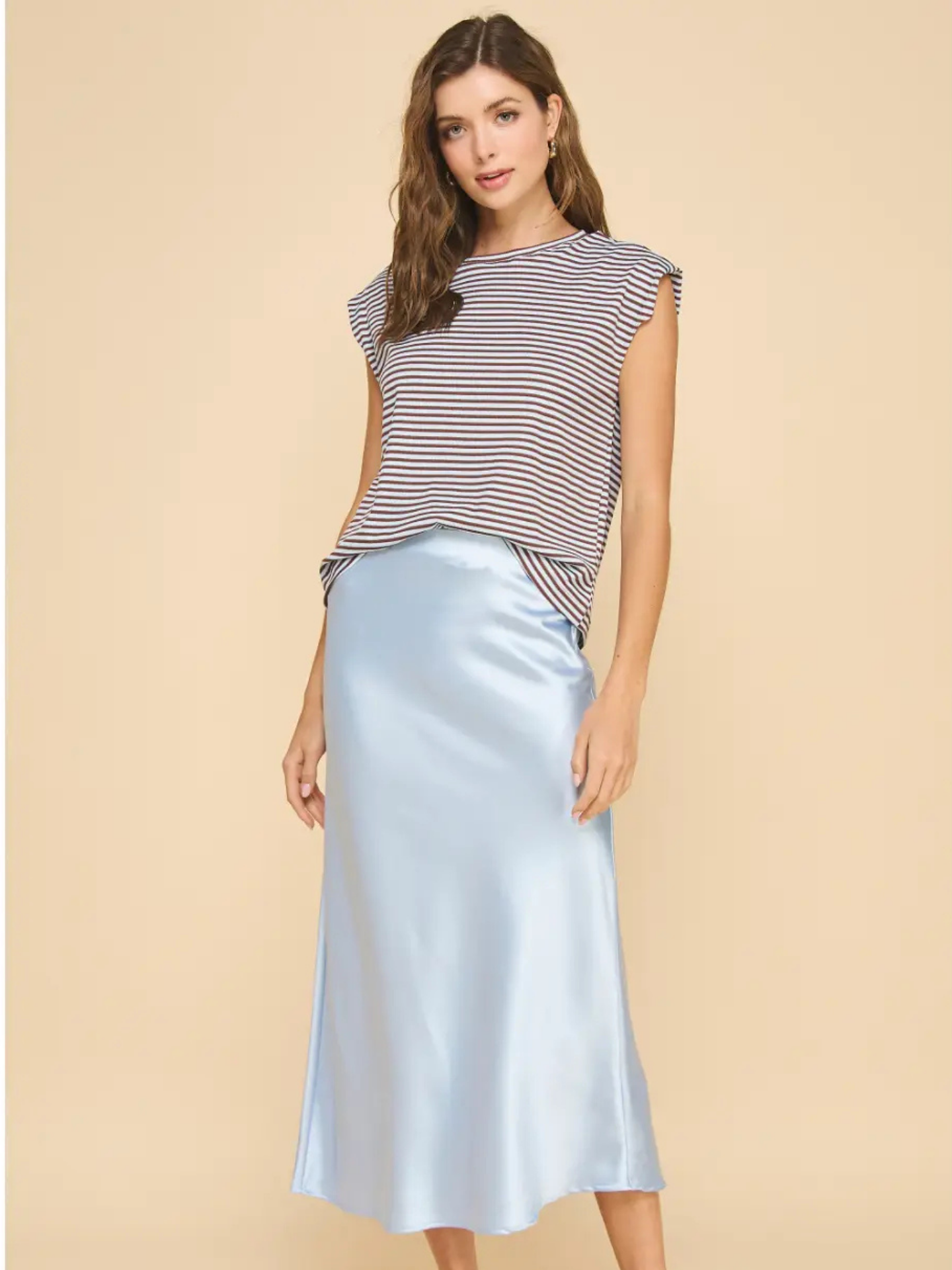 Striped Muscle Tee - Mimi & Rae