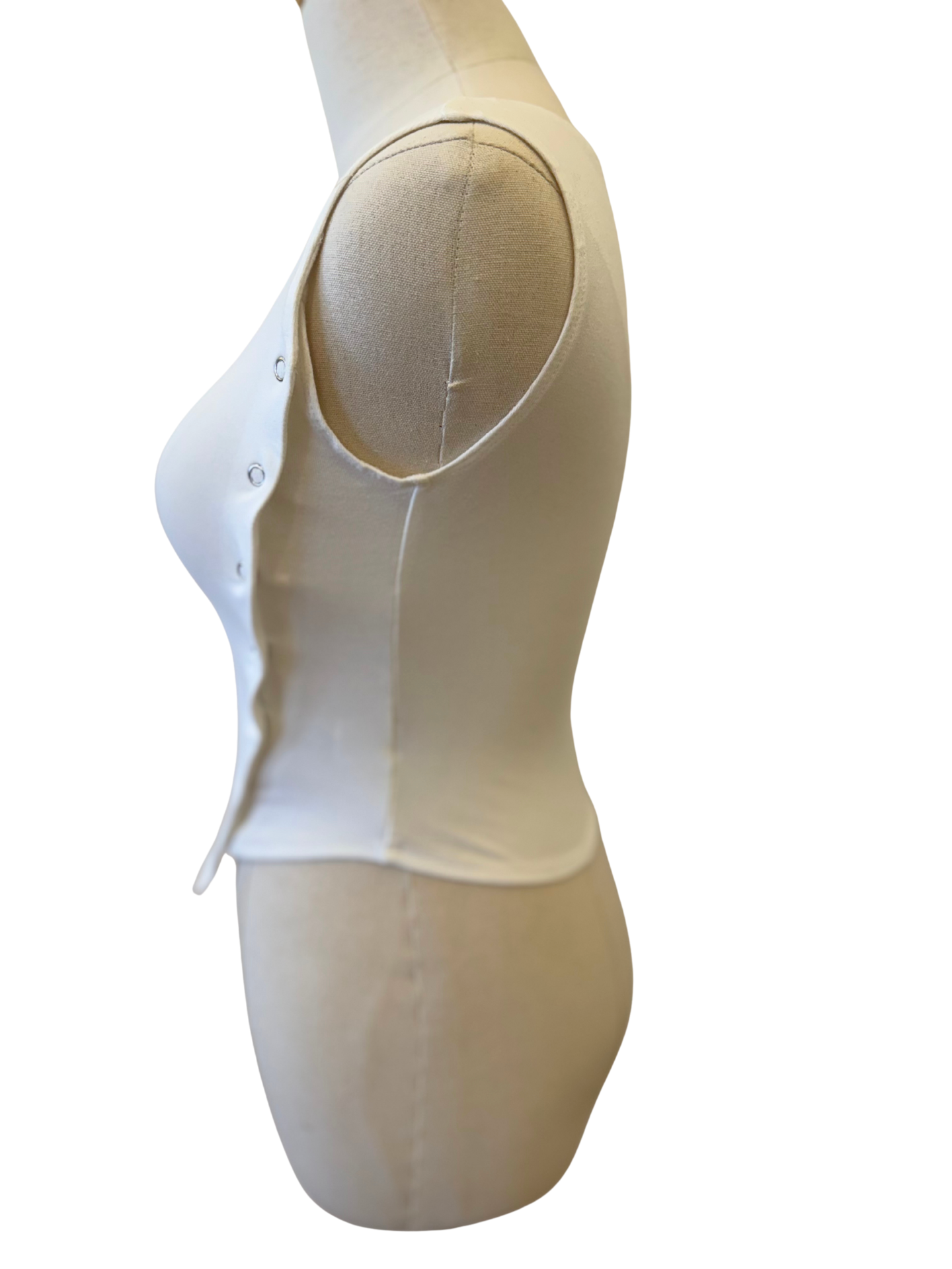 Asymmetrical Button Sleeveless Top - Mimi & Rae