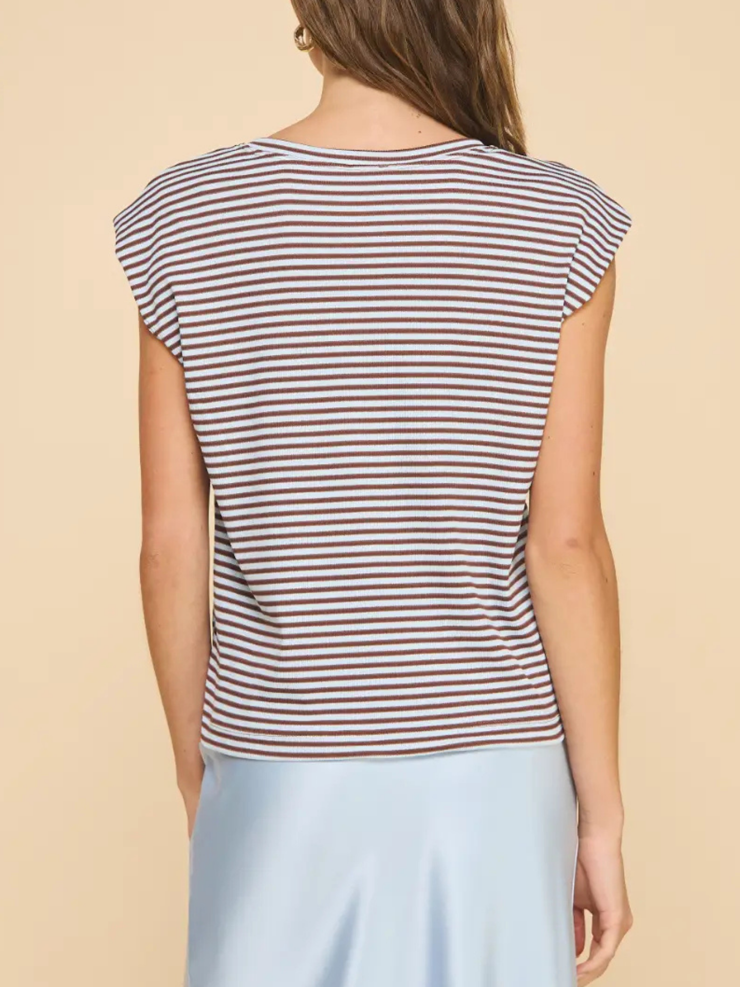 Striped Muscle Tee - Mimi & Rae