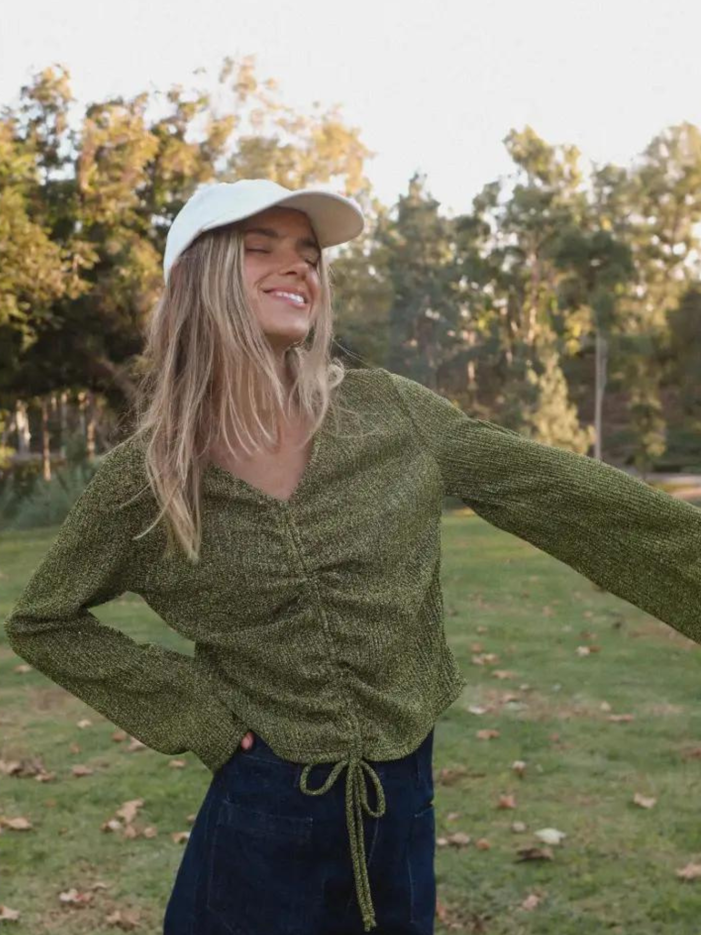 Green Shimmery Blouse