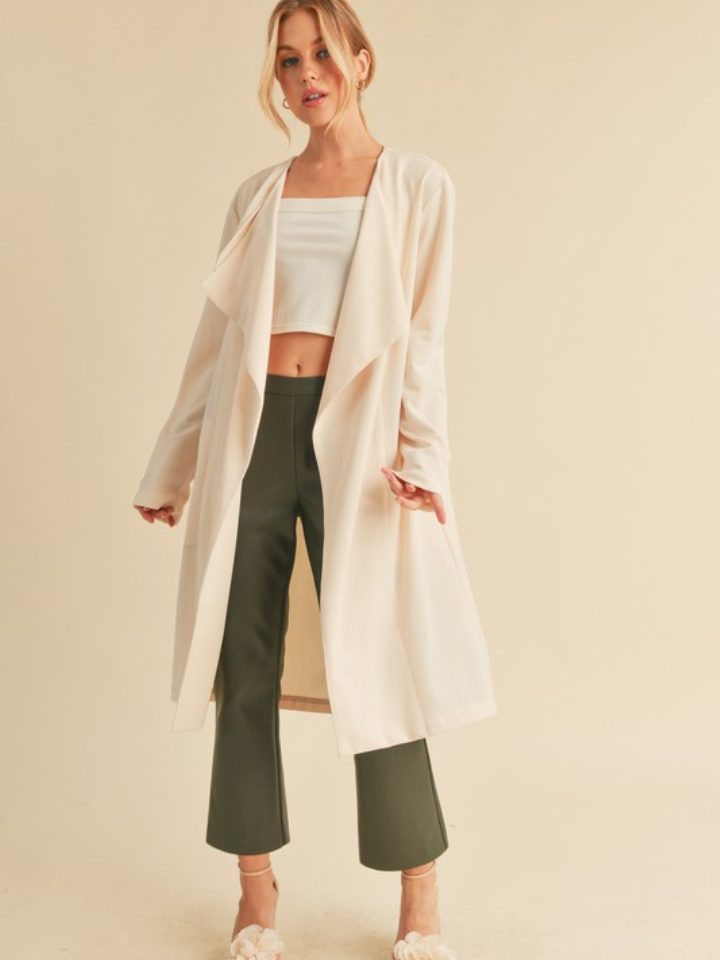 Vegan Leather Crop Flare - Mimi & Rae