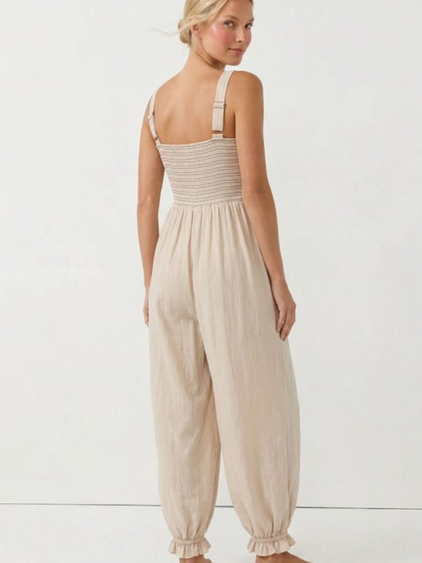 Ella Smocked Jumpsuit