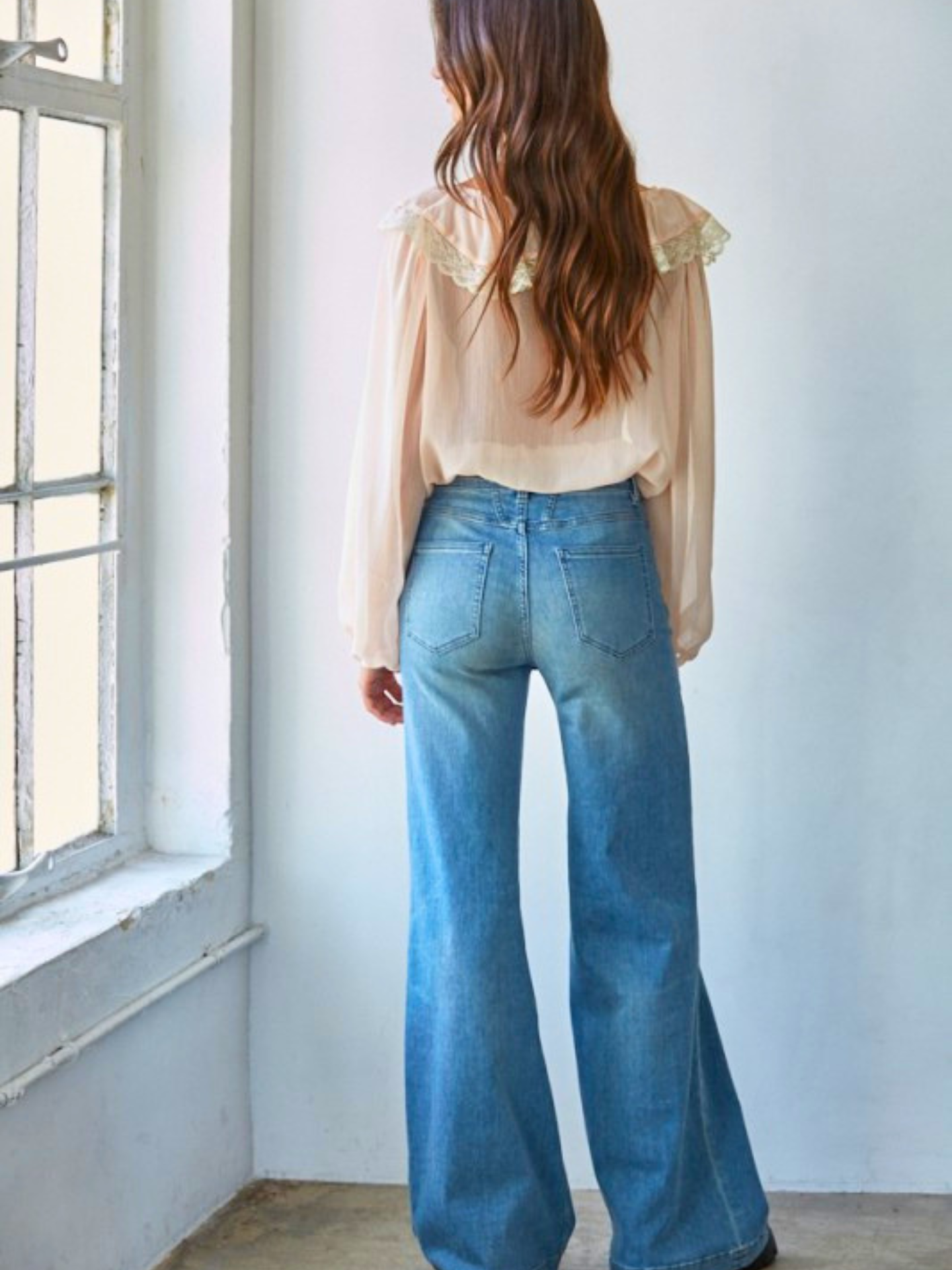 Gwenyth Chiffon and Lace Blouse