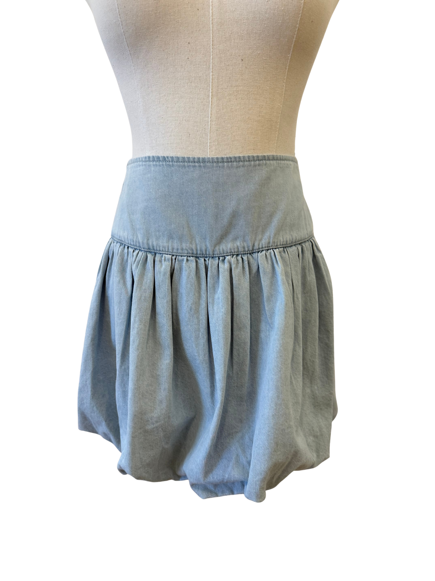 Denim Bubble Skirt - Mimi & Rae