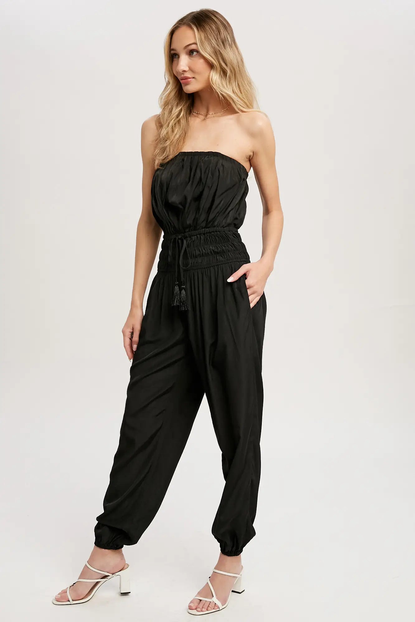 Pleated Tube Jumpsuit - Mimi & Rae