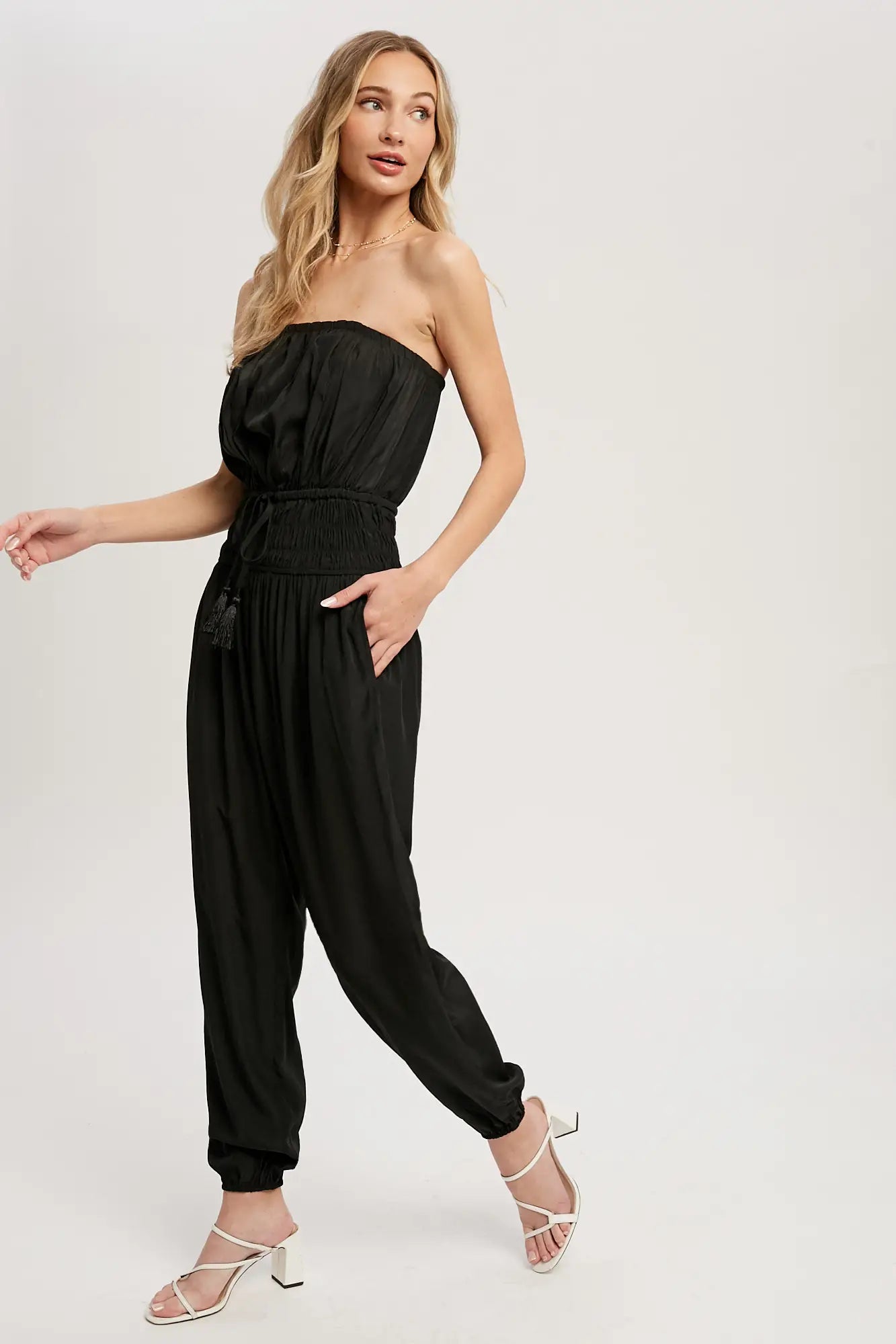 Pleated Tube Jumpsuit - Mimi & Rae