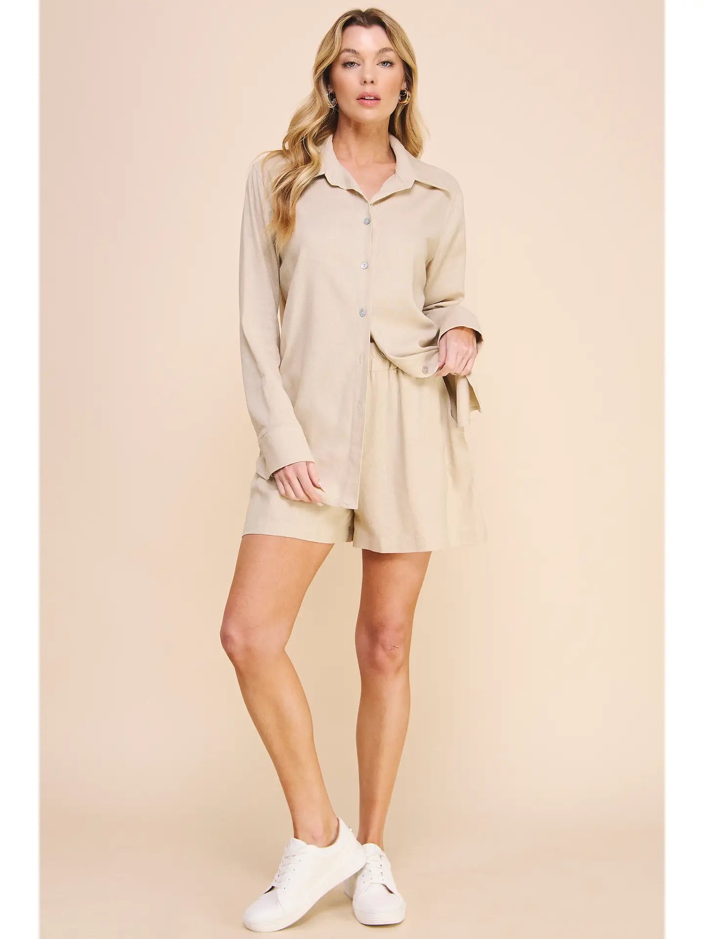 Linen Button Down - Mimi & Rae