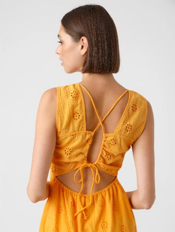 Eyelet Mini Dress