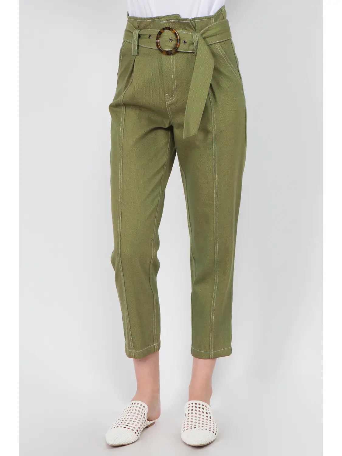 Woven Tapered Trousers