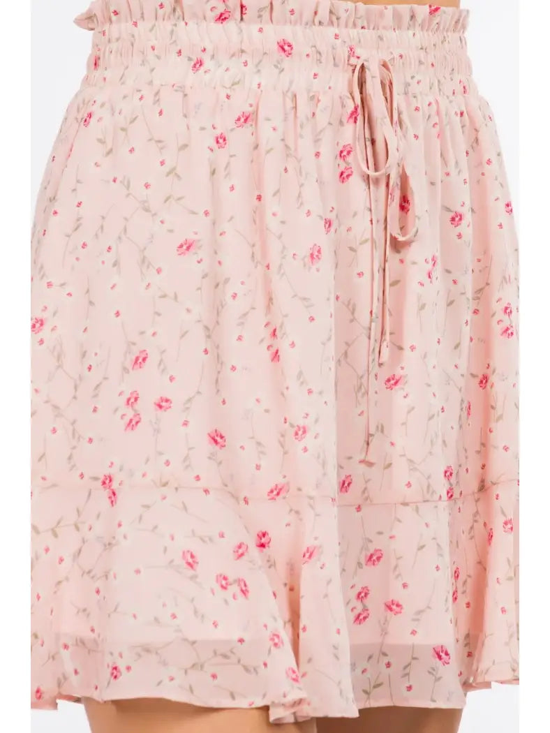 Ditsy Floral Mini Skirt