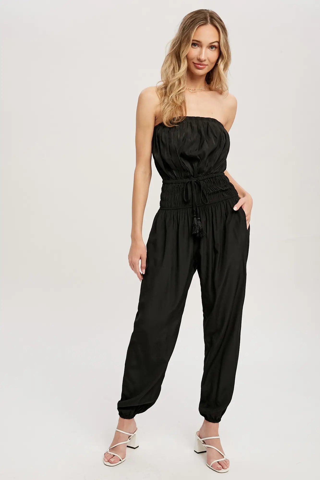 Pleated Tube Jumpsuit - Mimi & Rae