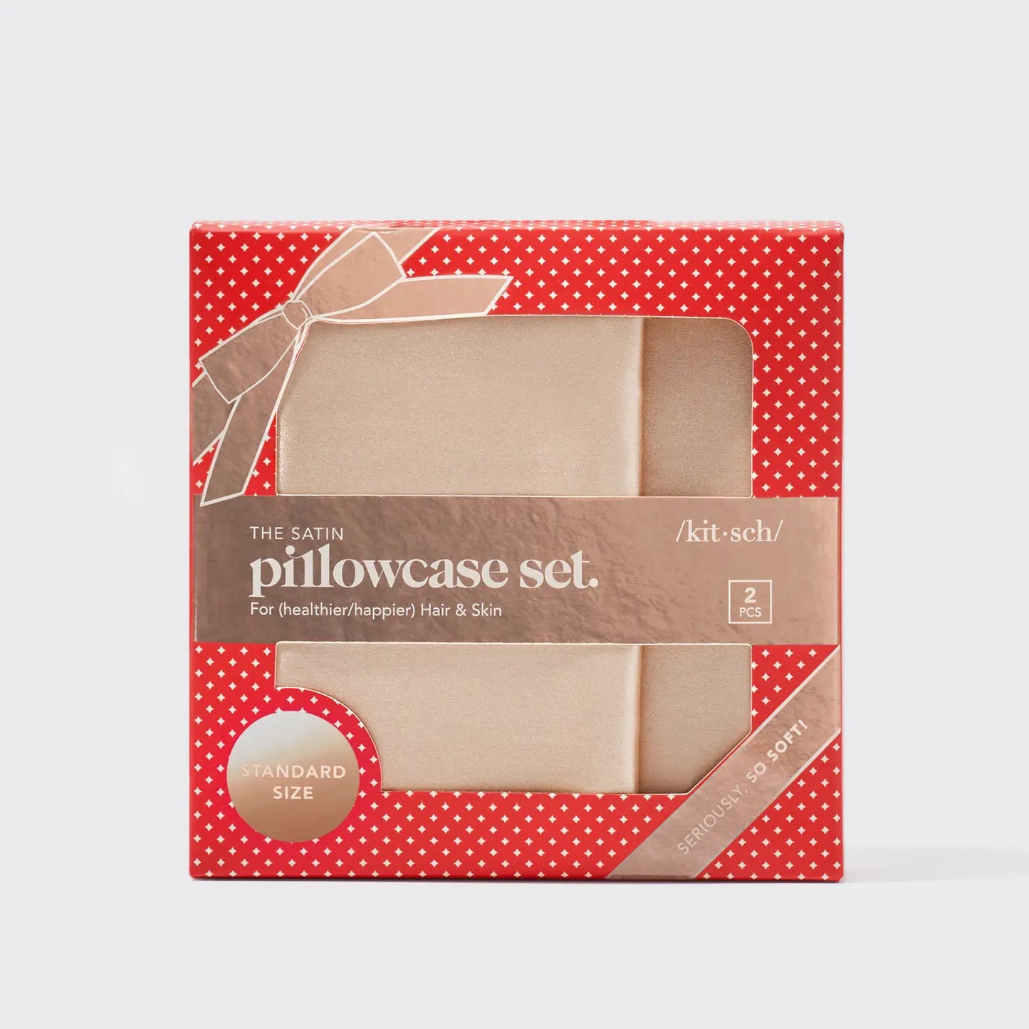 Holiday Satin Standard Pillowcase Set