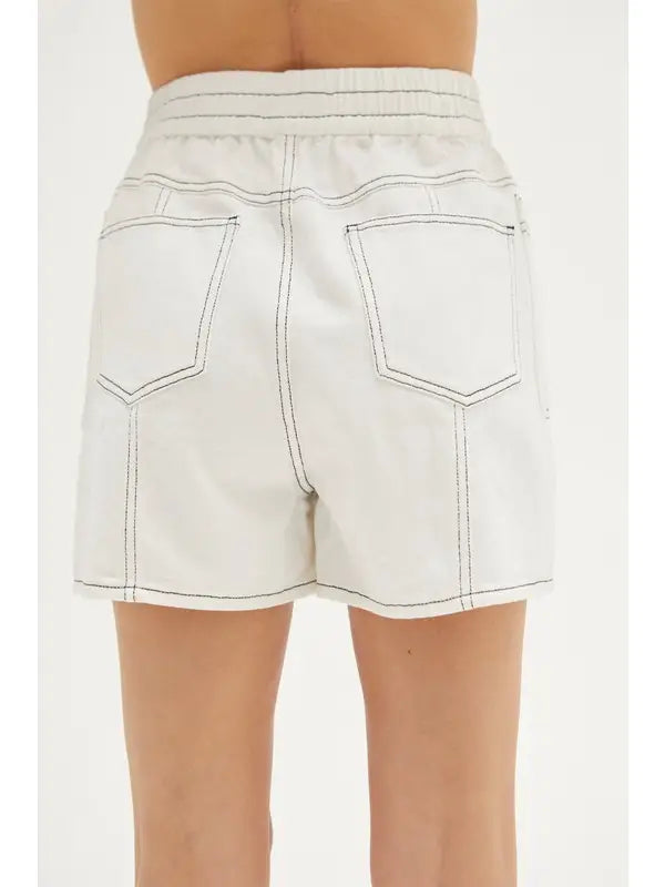 Contrast Stitch Shorts