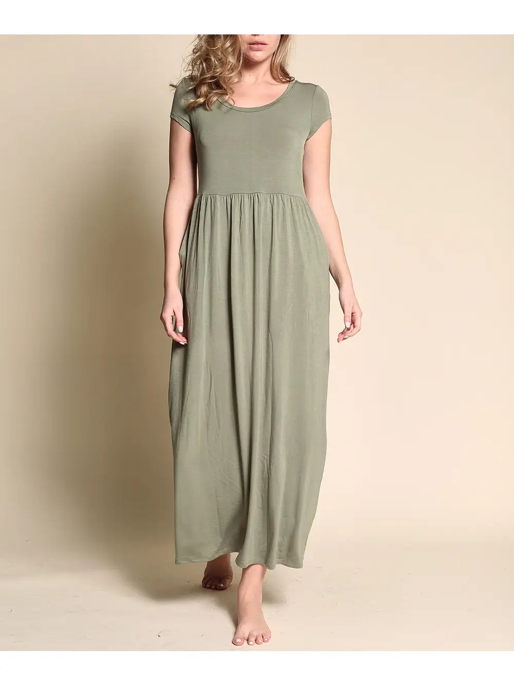Bamboo Babydoll Maxi Dress