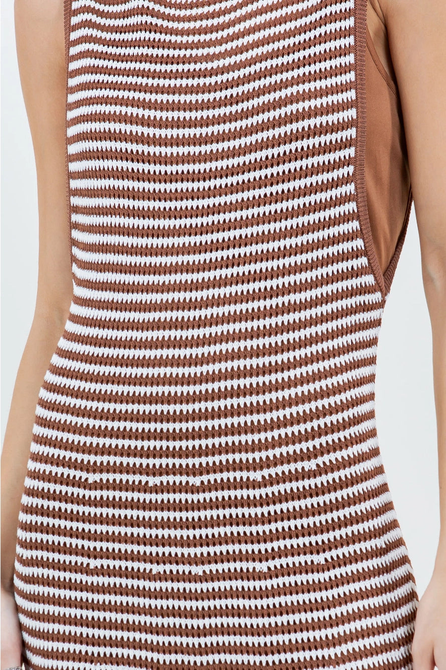 Striped Knit Midi