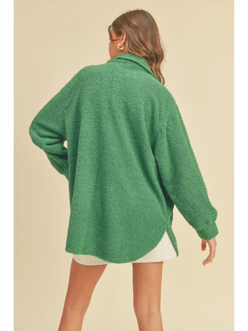 Oversized Teddy Shacket