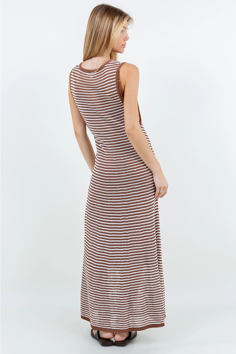 Striped Knit Midi