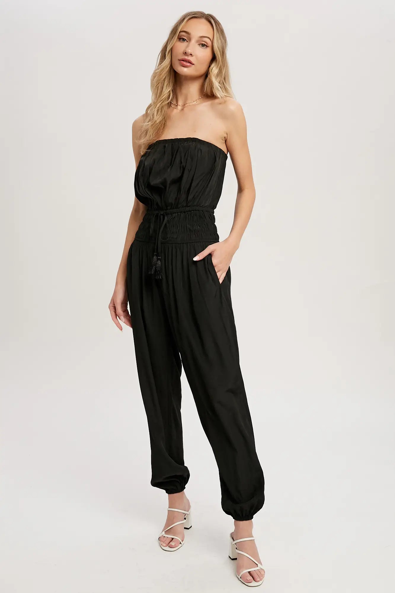 Pleated Tube Jumpsuit - Mimi & Rae