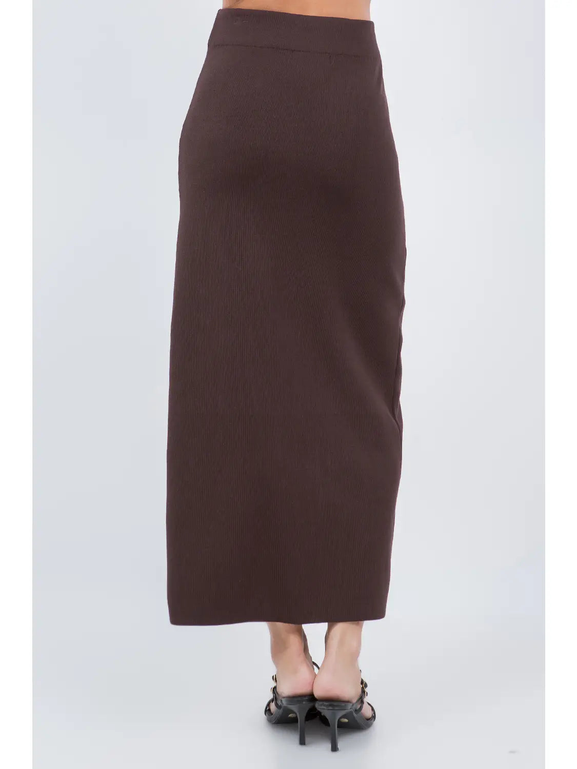 Zip Up Maxi Skirt