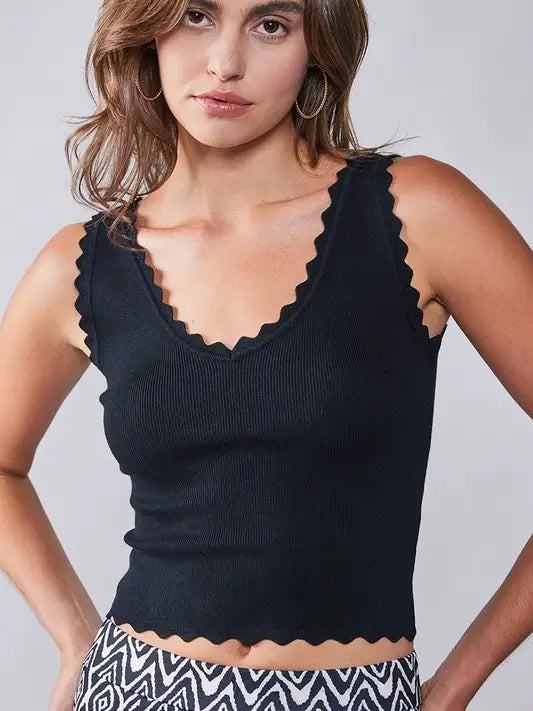 Scalloped Tank - Mimi & Rae