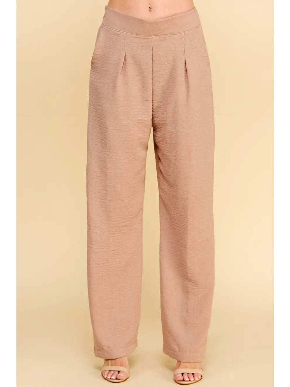 Textured Pleated Trouser - Mimi & Rae