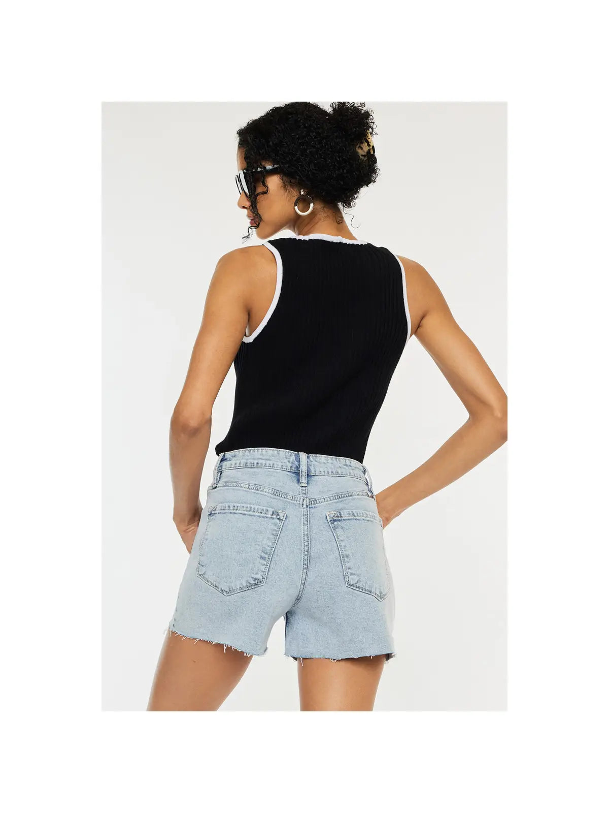 Asymmetrical Button Shorts