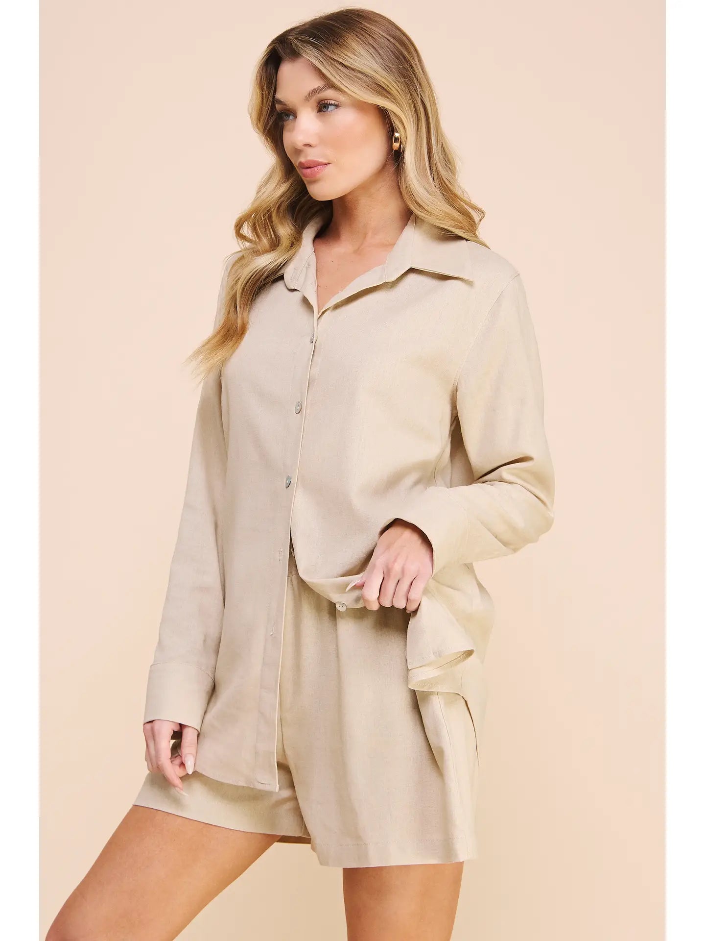 Linen Button Down - Mimi & Rae