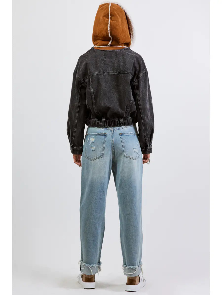 Denim Suede Jacket