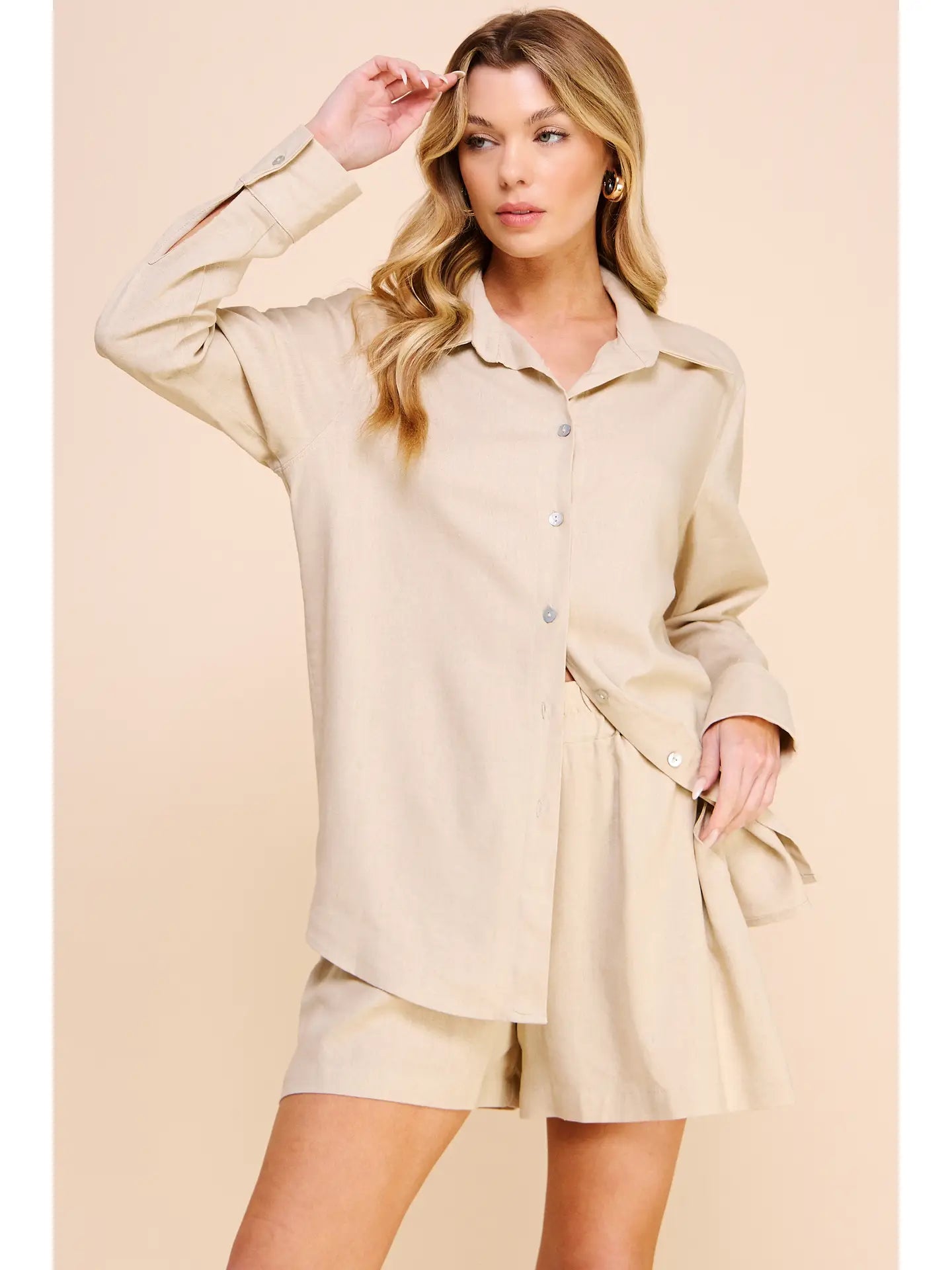 Linen Button Down - Mimi & Rae