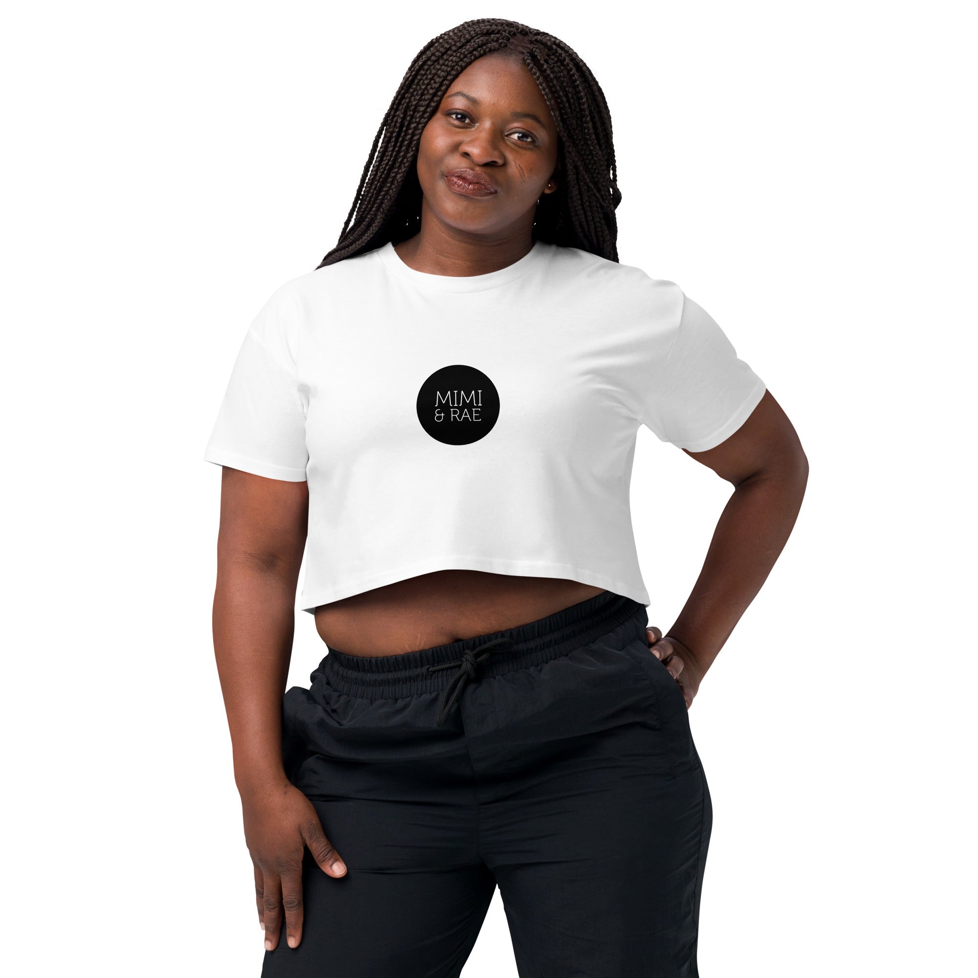 Mimi & Rae logo tee in XS, casual apparel with a simple graphic design on soft fabric.