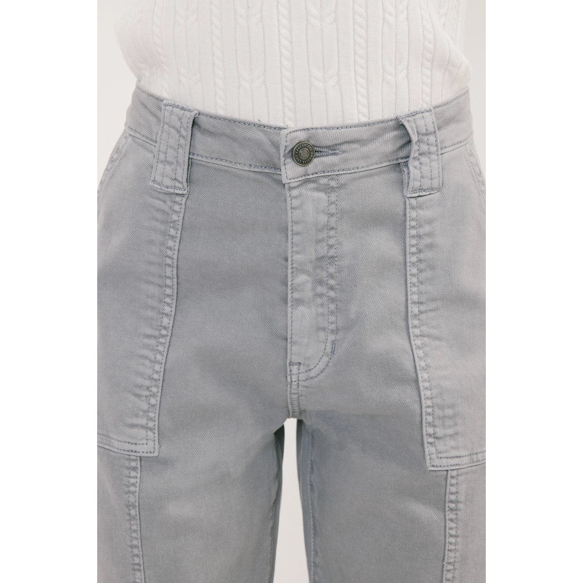 High Rise Joggers Grey - Mimi & Rae