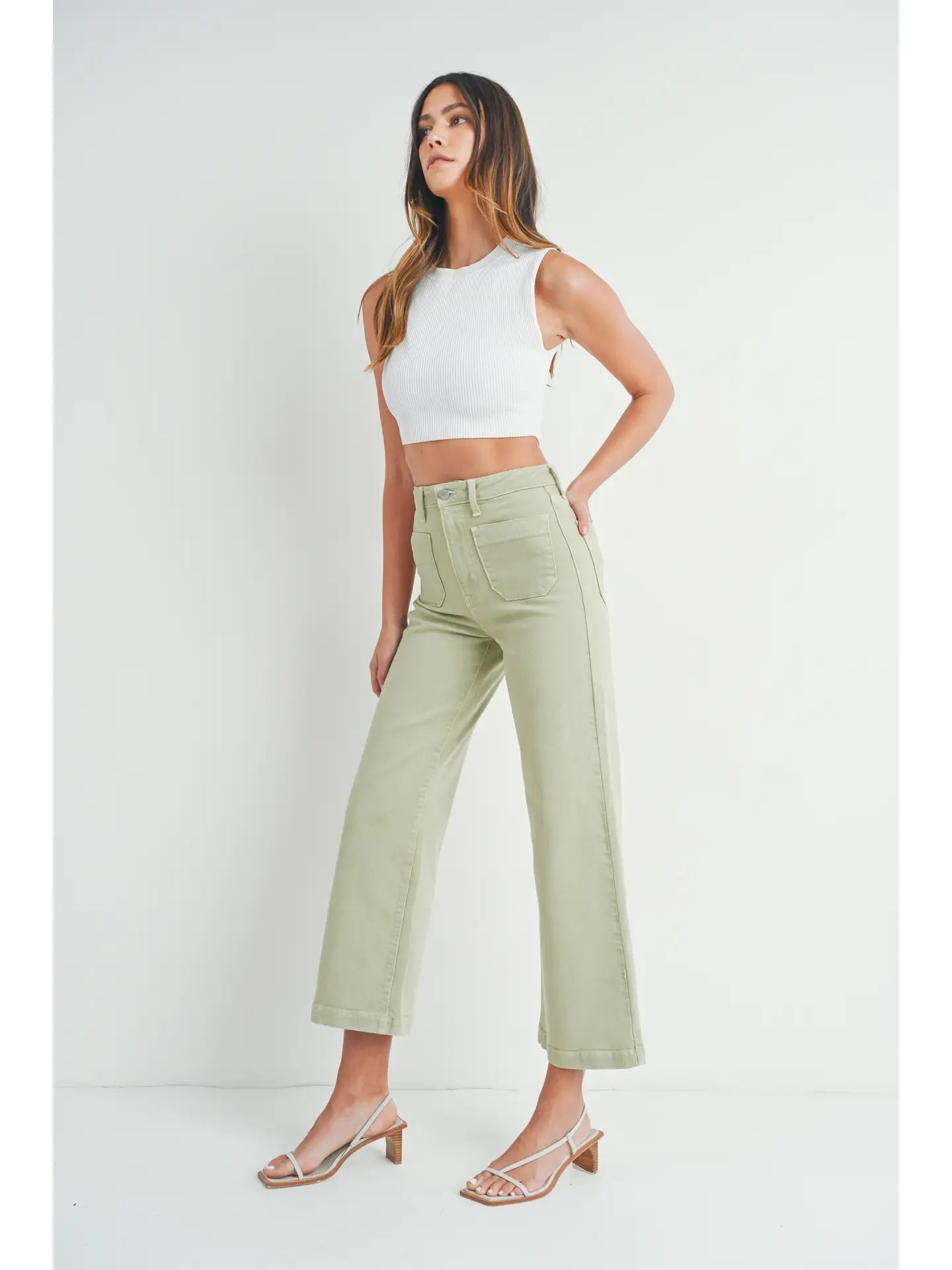 Sage Patch Pocket Pant - Mimi & Rae