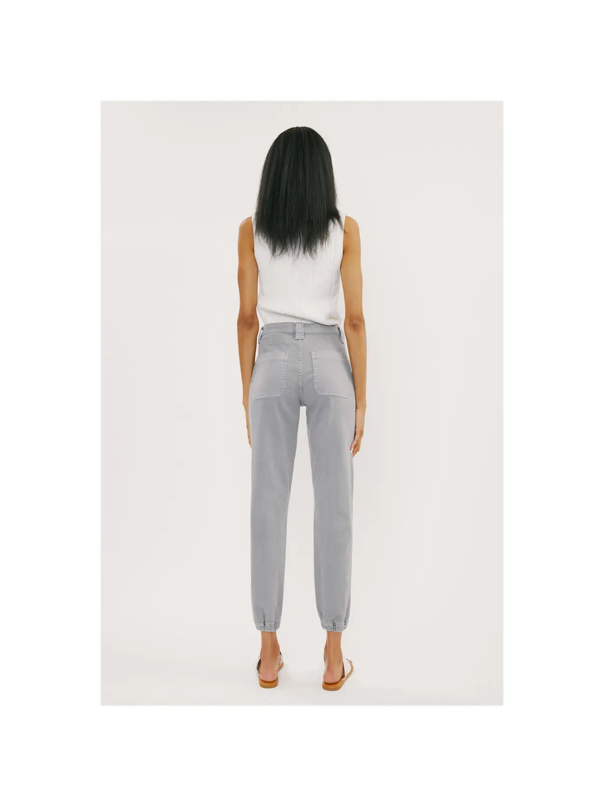 High Rise Joggers Grey - Mimi & Rae