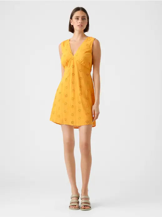 Eyelet Mini Dress