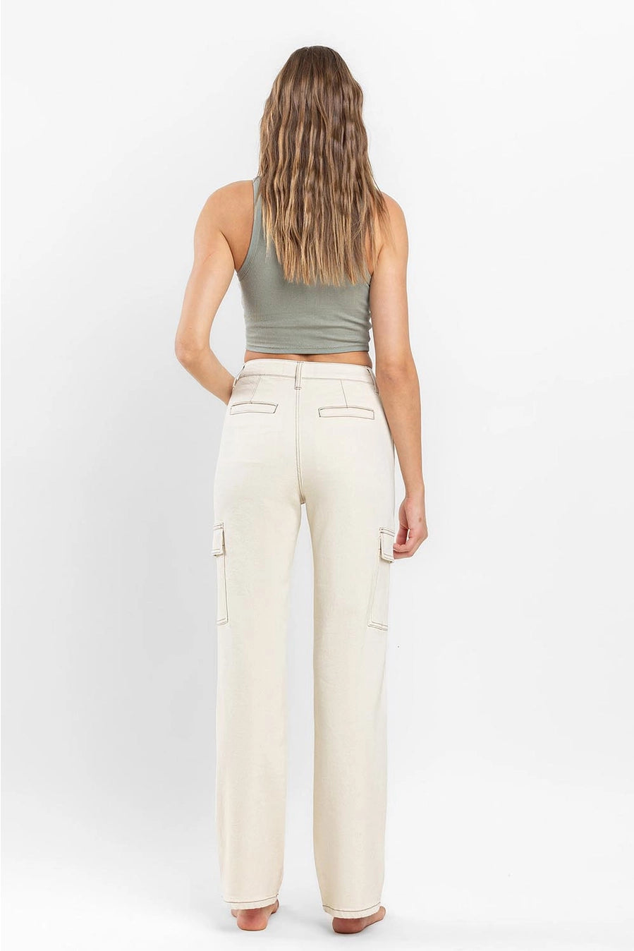 Ecru Cargos - Mimi & Rae