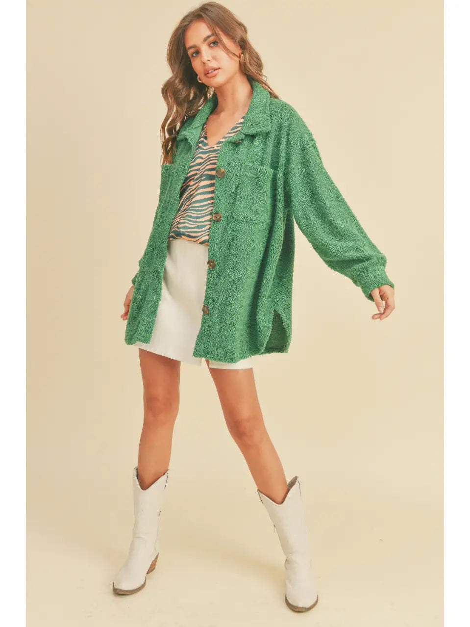 Oversized Teddy Shacket