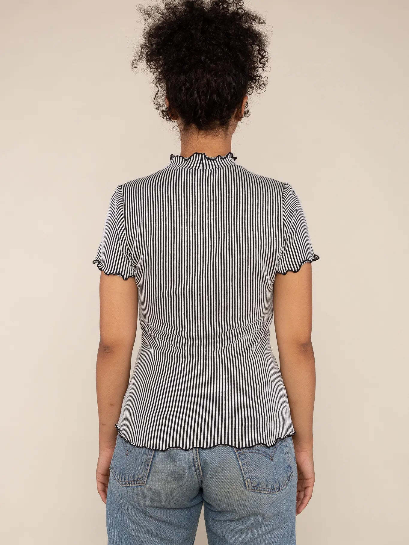 Lettuce Pinstripe T - Mimi & Rae