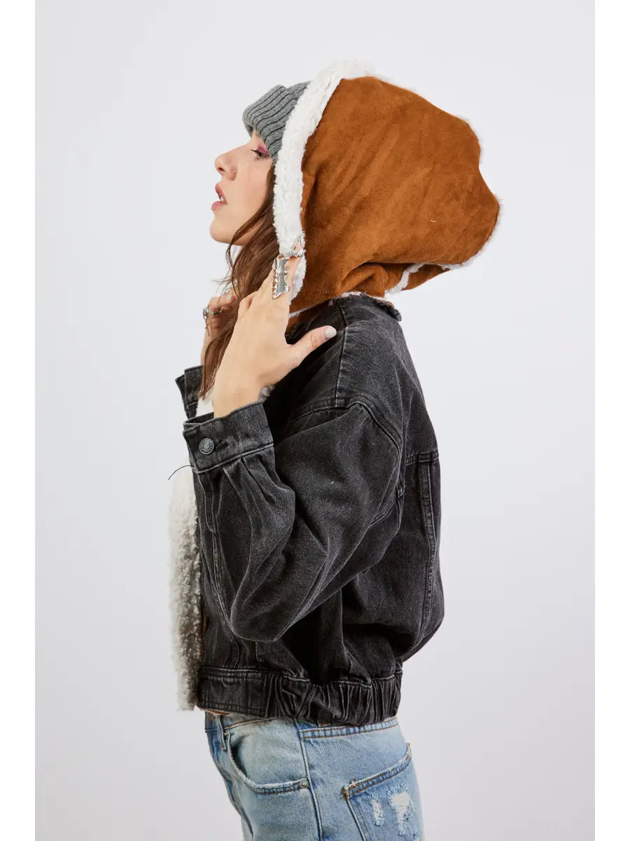 Denim Suede Jacket
