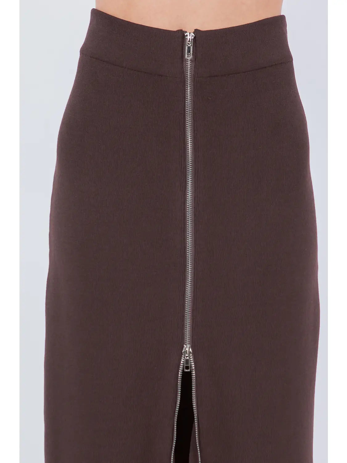 Zip Up Maxi Skirt