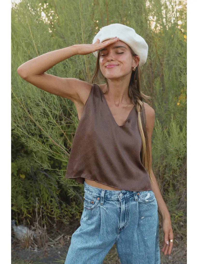 V-Neck Sleeveless Blouse