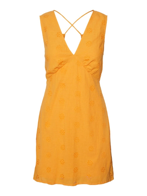 Eyelet Mini Dress