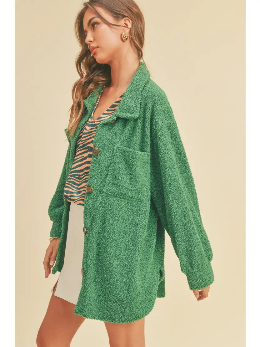 Oversized Teddy Shacket