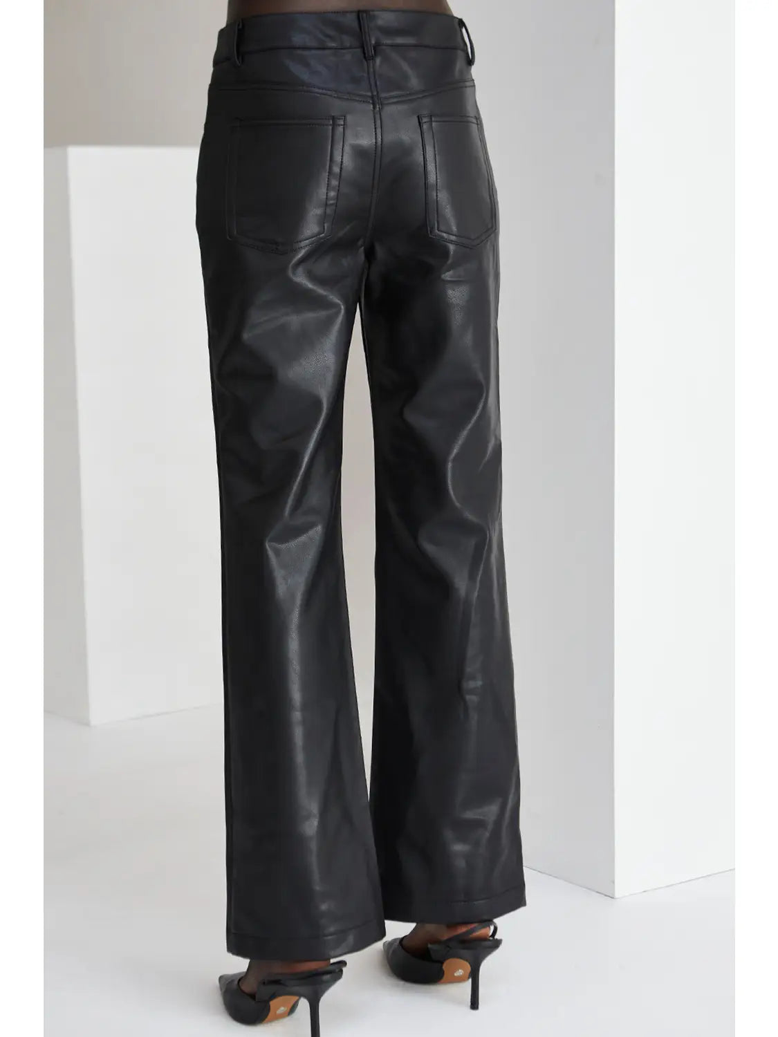 Tory Straight Leg Vegan Leather Pants