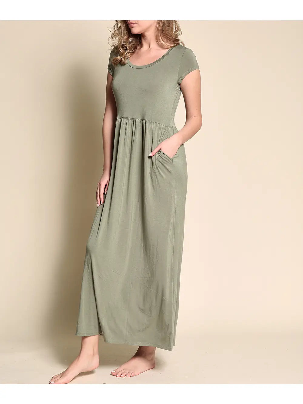 Bamboo Babydoll Maxi Dress