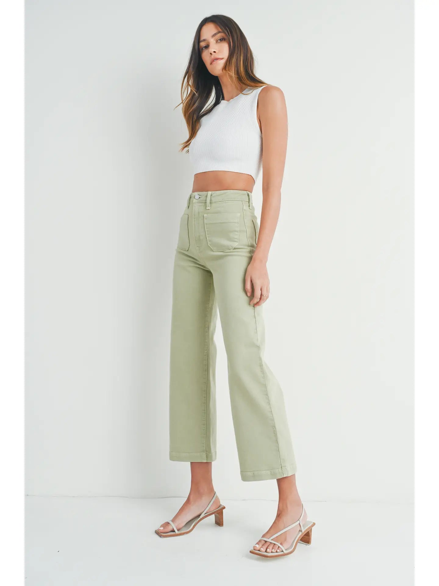 Sage Patch Pocket Pant - Mimi & Rae