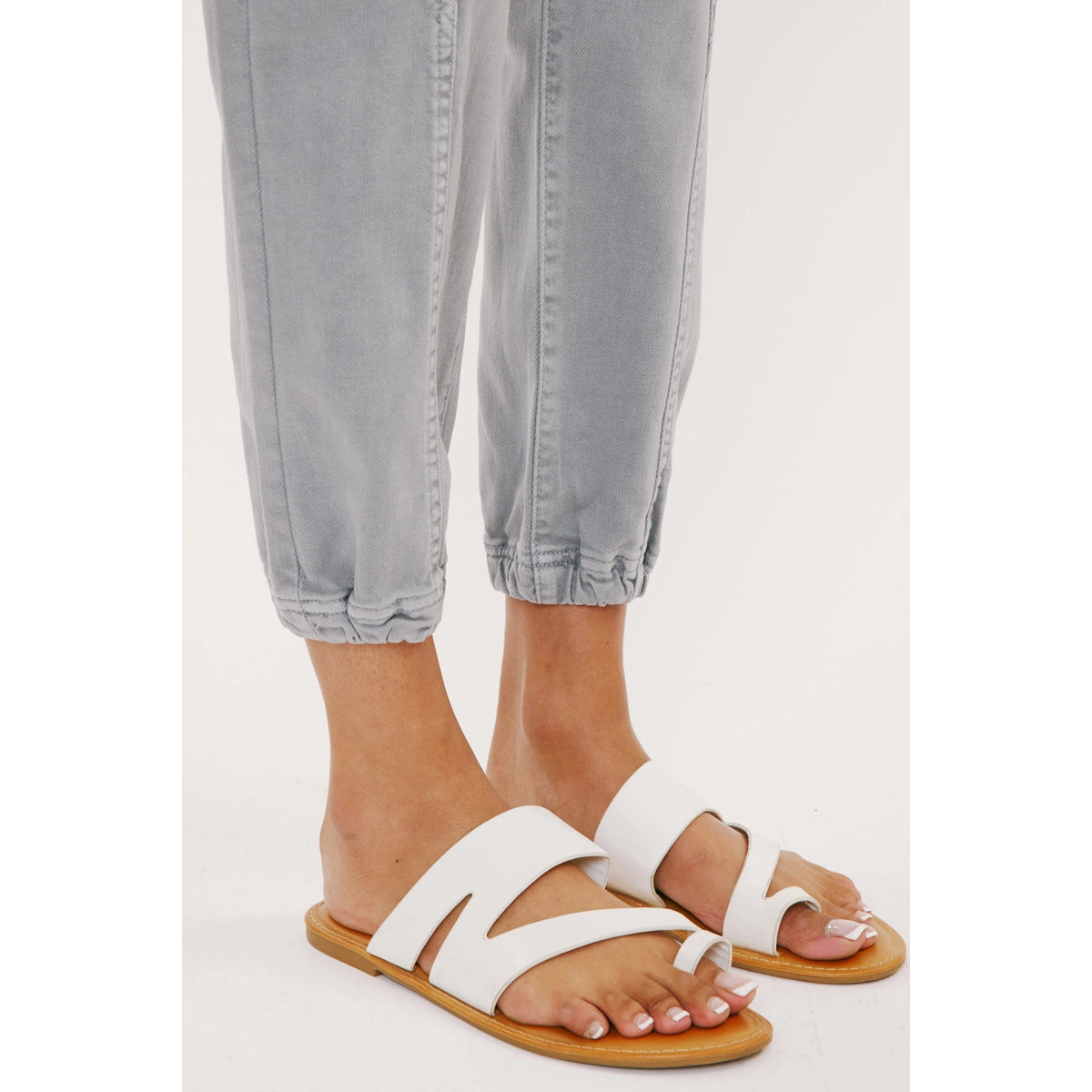 High Rise Joggers Grey - Mimi & Rae